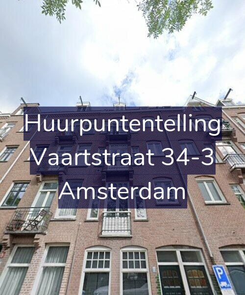 Foto gevel Huurpuntentelling voor Vaartstraat 34-3, Amsterdam