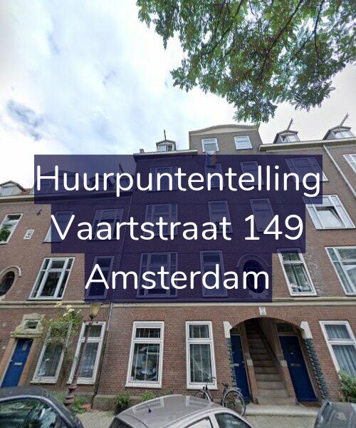 Foto gevel Huurpuntentelling voor Vaartstraat 149, Amsterdam