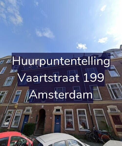 Foto gevel Huurpuntentelling voor Vaartstraat 199, Amsterdam