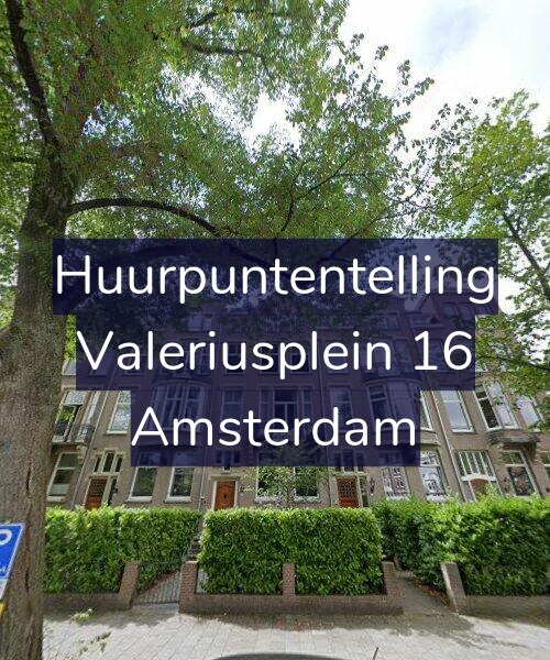 Foto gevel Huurpuntentelling voor Valeriusplein 16, Amsterdam