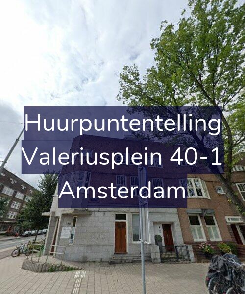 Foto gevel Huurpuntentelling voor Valeriusplein 40-1, Amsterdam