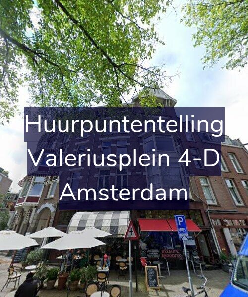 Foto gevel Huurpuntentelling voor Valeriusplein 4-D, Amsterdam
