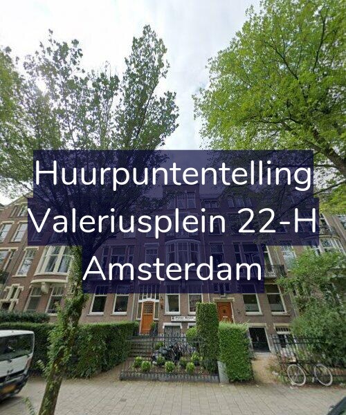 Foto gevel Huurpuntentelling voor Valeriusplein 22-H, Amsterdam