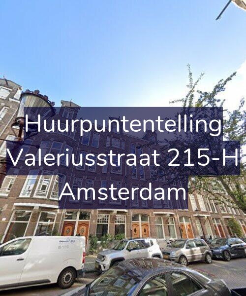 Foto gevel Huurpuntentelling voor Valeriusstraat 215-H, Amsterdam