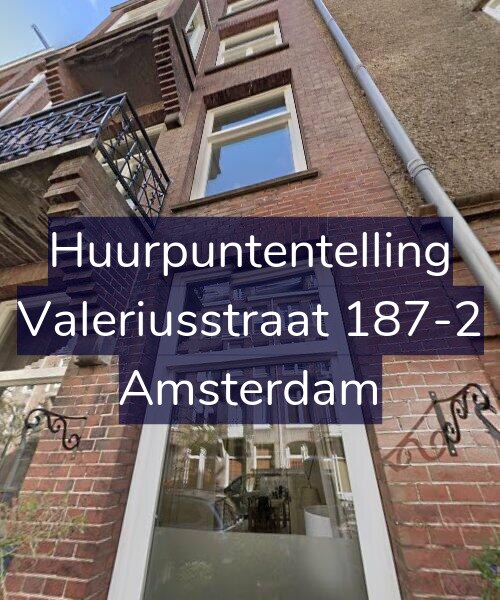 Foto gevel Huurpuntentelling voor Valeriusstraat 187-2, Amsterdam
