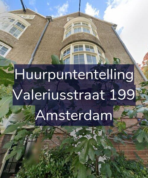 Foto gevel Huurpuntentelling voor Valeriusstraat 199, Amsterdam
