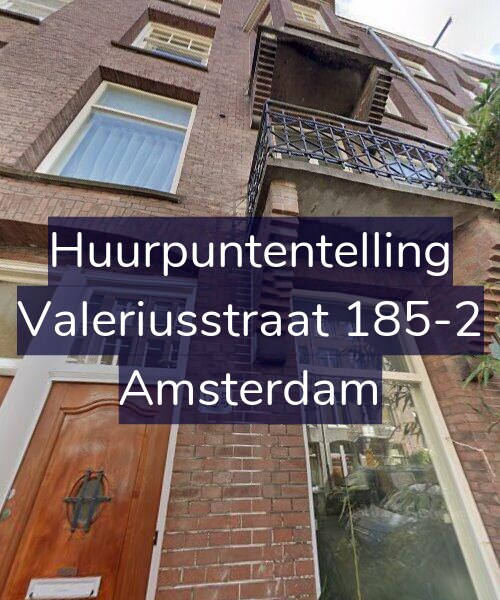 Foto gevel Huurpuntentelling voor Valeriusstraat 185-2, Amsterdam