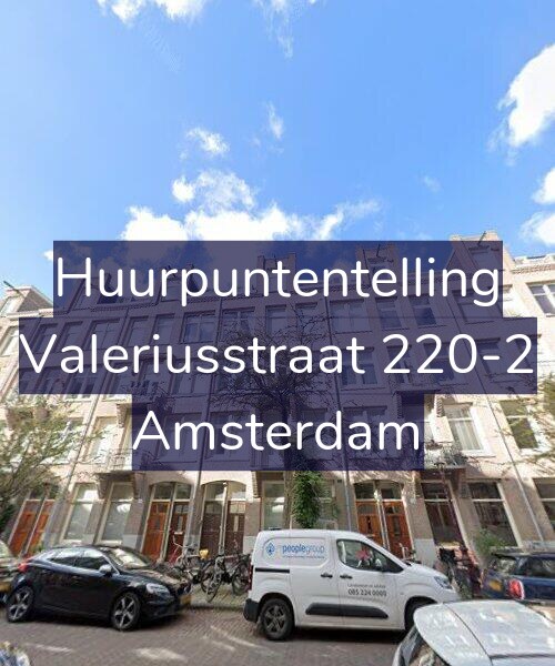 Foto gevel Huurpuntentelling voor Valeriusstraat 220-2, Amsterdam