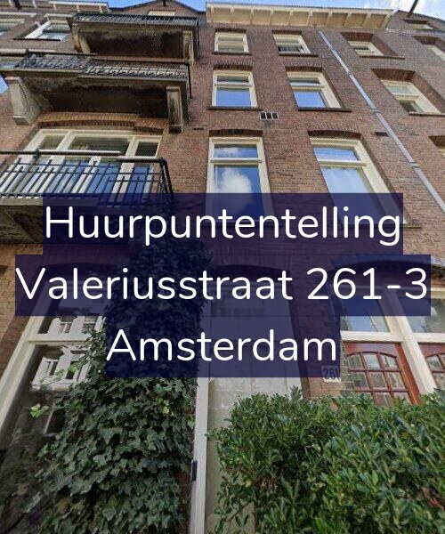 Foto gevel Huurpuntentelling voor Valeriusstraat 261-3, Amsterdam