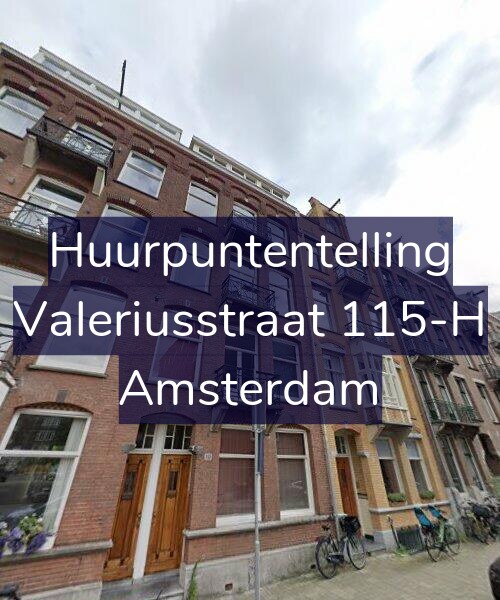 Foto gevel Huurpuntentelling voor Valeriusstraat 115-H, Amsterdam