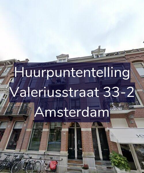Foto gevel Huurpuntentelling voor Valeriusstraat 33-2, Amsterdam