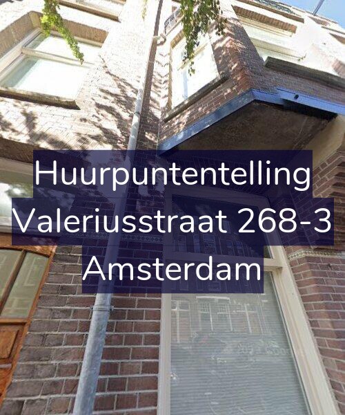Foto gevel Huurpuntentelling voor Valeriusstraat 268-3, Amsterdam