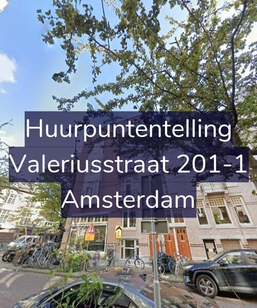 Foto gevel Huurpuntentelling voor Valeriusstraat 201-1, Amsterdam