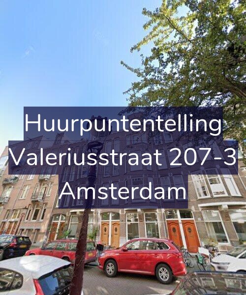 Foto gevel Huurpuntentelling voor Valeriusstraat 207-3, Amsterdam