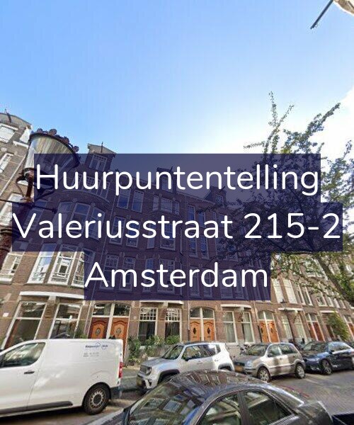 Foto gevel Huurpuntentelling voor Valeriusstraat 215-2, Amsterdam