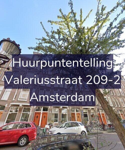 Foto gevel Huurpuntentelling voor Valeriusstraat 209-2, Amsterdam