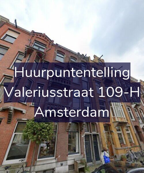 Foto gevel Huurpuntentelling voor Valeriusstraat 109-H, Amsterdam