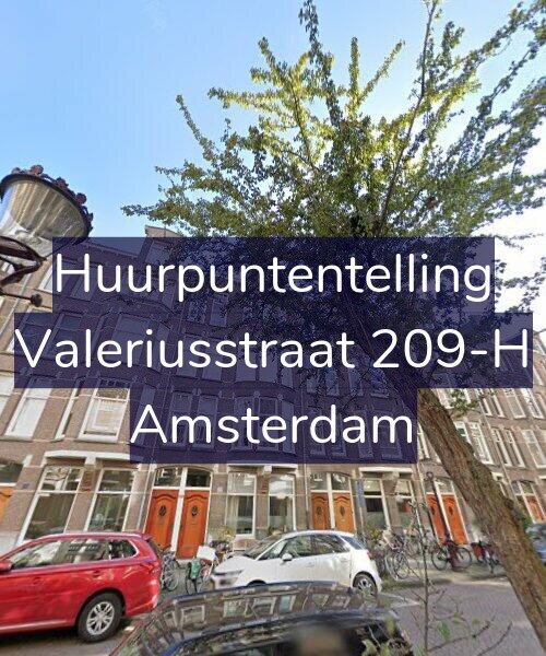 Foto gevel Huurpuntentelling voor Valeriusstraat 209-H, Amsterdam