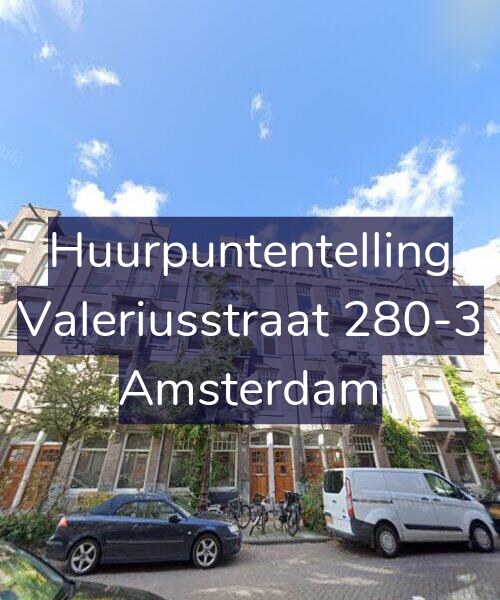 Foto gevel Huurpuntentelling voor Valeriusstraat 280-3, Amsterdam