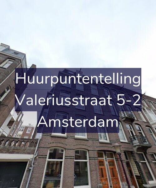 Foto gevel Huurpuntentelling voor Valeriusstraat 5-2, Amsterdam