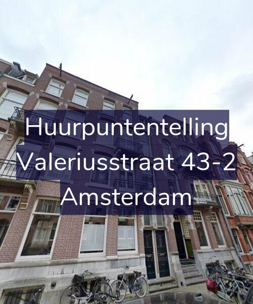 Foto gevel Huurpuntentelling voor Valeriusstraat 43-2, Amsterdam