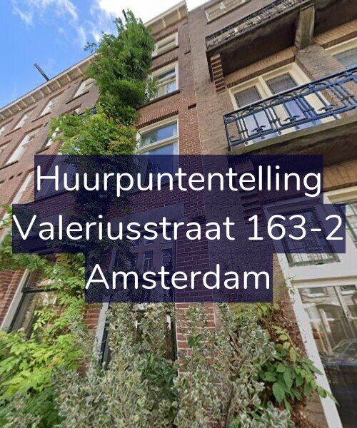 Foto gevel Huurpuntentelling voor Valeriusstraat 163-2, Amsterdam