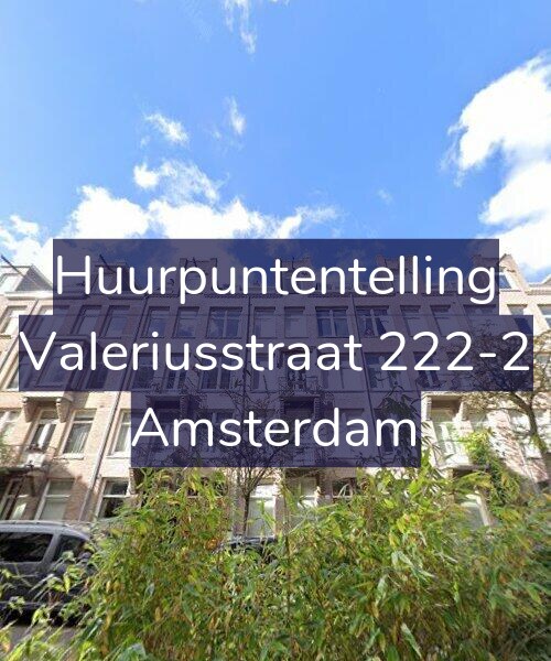 Foto gevel Huurpuntentelling voor Valeriusstraat 222-2, Amsterdam