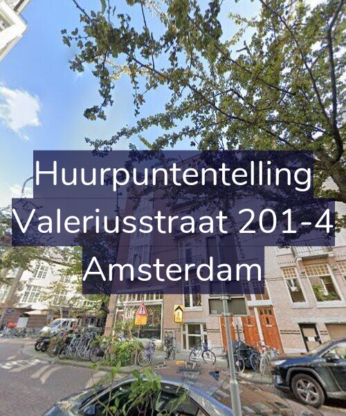 Foto gevel Huurpuntentelling voor Valeriusstraat 201-4, Amsterdam