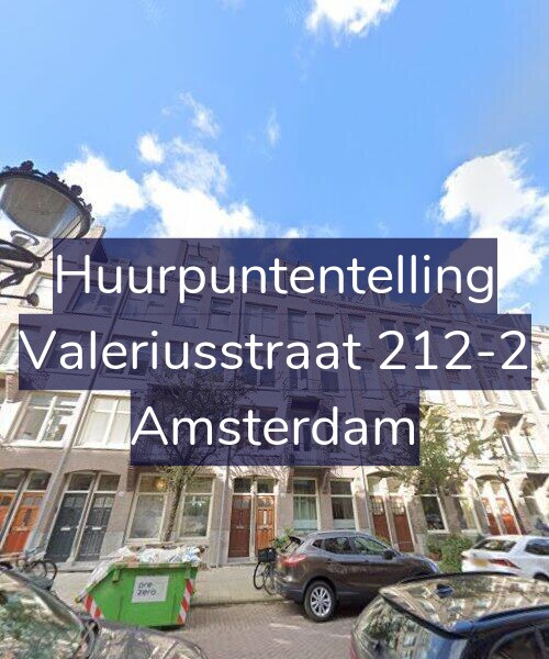 Foto gevel Huurpuntentelling voor Valeriusstraat 212-2, Amsterdam