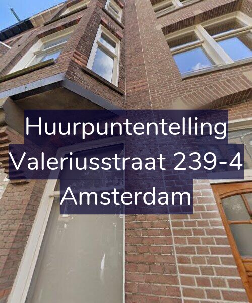 Foto gevel Huurpuntentelling voor Valeriusstraat 239-4, Amsterdam