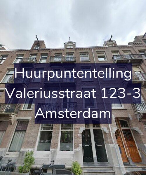 Foto gevel Huurpuntentelling voor Valeriusstraat 123-3, Amsterdam