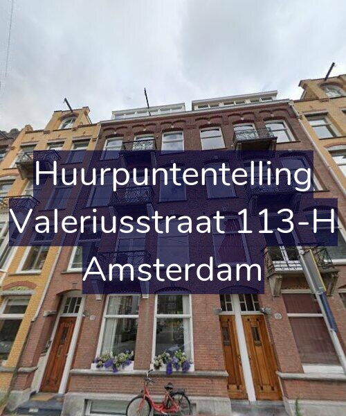 Foto gevel Huurpuntentelling voor Valeriusstraat 113-H, Amsterdam