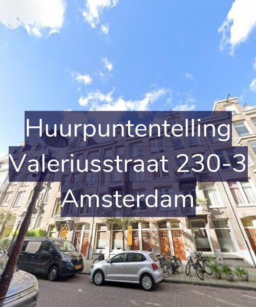 Foto gevel Huurpuntentelling voor Valeriusstraat 230-3, Amsterdam