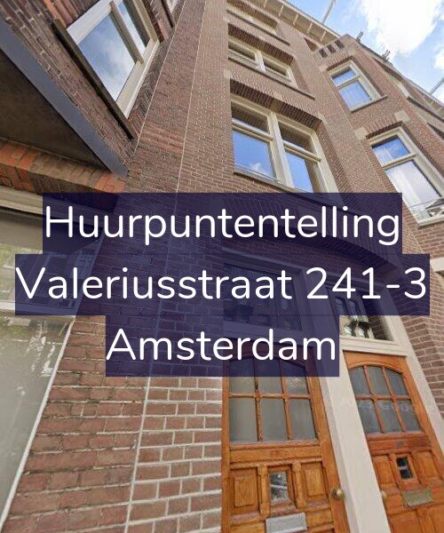 Foto gevel Huurpuntentelling voor Valeriusstraat 241-3, Amsterdam