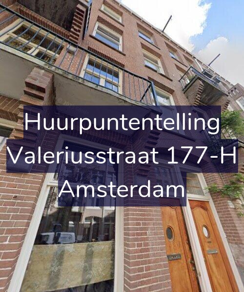 Foto gevel Huurpuntentelling voor Valeriusstraat 177-H, Amsterdam