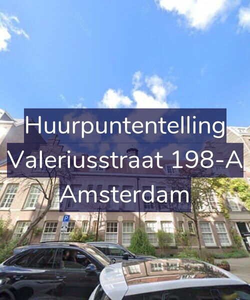 Foto gevel Huurpuntentelling voor Valeriusstraat 198-A, Amsterdam
