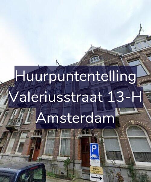 Foto gevel Huurpuntentelling voor Valeriusstraat 13-H, Amsterdam