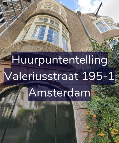 Foto gevel Huurpuntentelling voor Valeriusstraat 195-1, Amsterdam