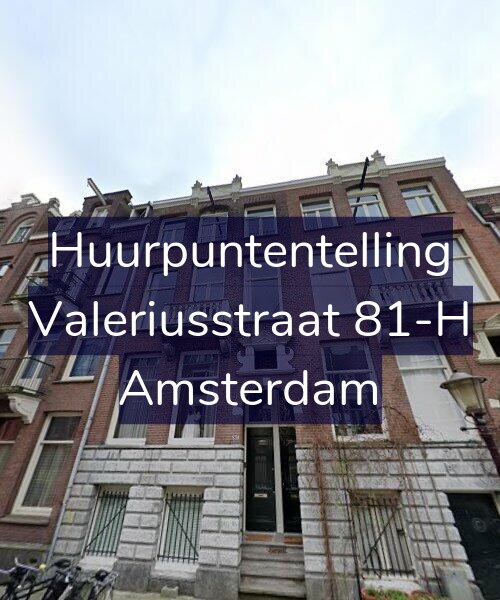 Foto gevel Huurpuntentelling voor Valeriusstraat 81-H, Amsterdam