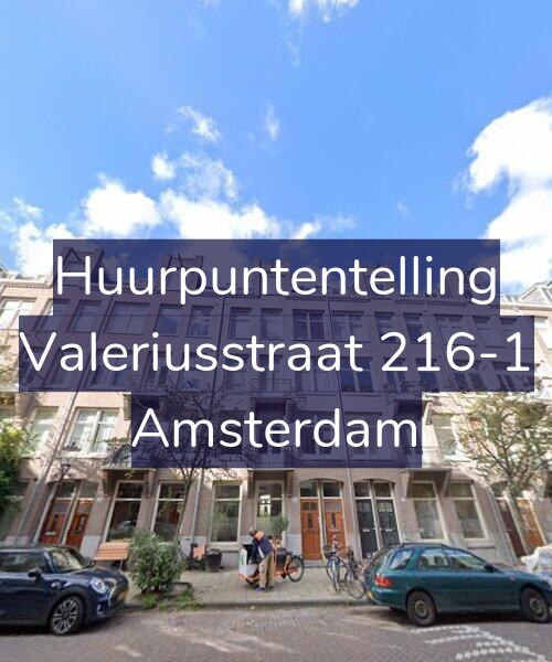 Foto gevel Huurpuntentelling voor Valeriusstraat 216-1, Amsterdam