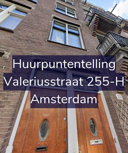 Foto gevel Huurpuntentelling voor Valeriusstraat 255-H, Amsterdam