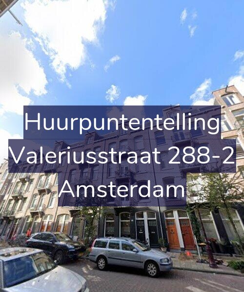 Foto gevel Huurpuntentelling voor Valeriusstraat 288-2, Amsterdam