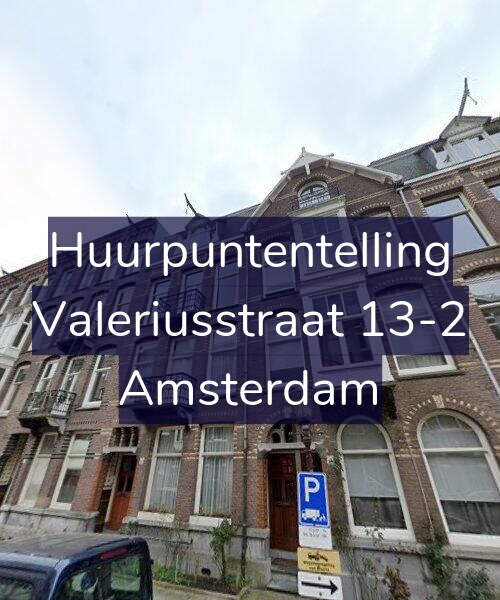 Foto gevel Huurpuntentelling voor Valeriusstraat 13-2, Amsterdam