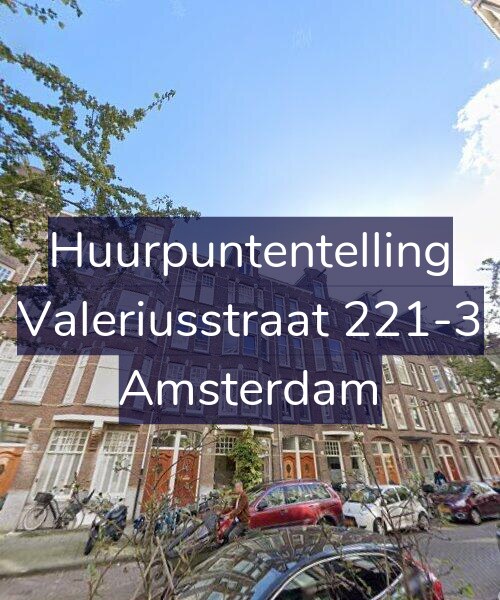 Foto gevel Huurpuntentelling voor Valeriusstraat 221-3, Amsterdam