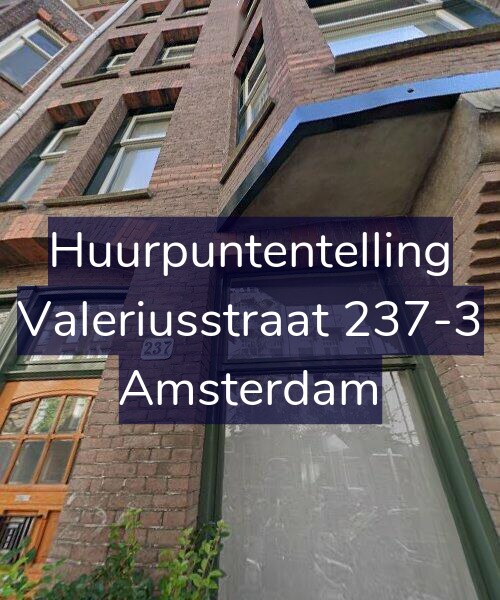 Foto gevel Huurpuntentelling voor Valeriusstraat 237-3, Amsterdam
