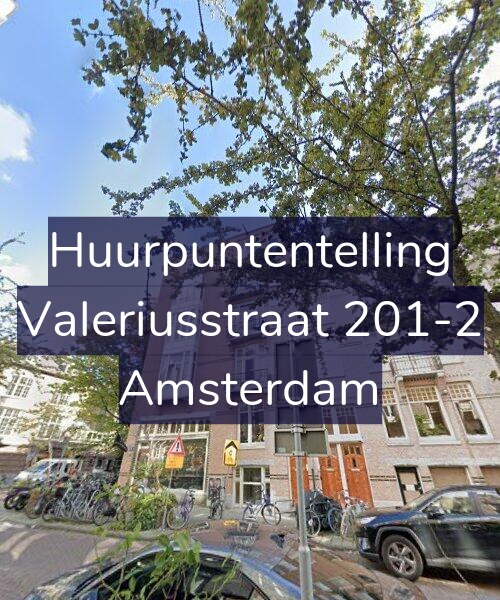 Foto gevel Huurpuntentelling voor Valeriusstraat 201-2, Amsterdam