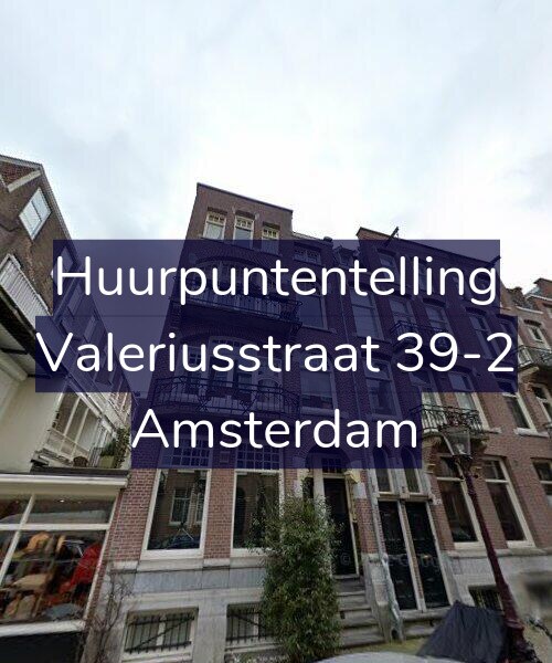 Foto gevel Huurpuntentelling voor Valeriusstraat 39-2, Amsterdam