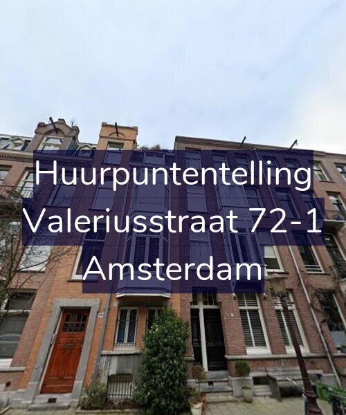 Foto gevel Huurpuntentelling voor Valeriusstraat 72-1, Amsterdam