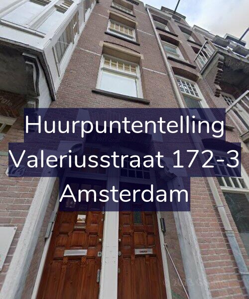 Foto gevel Huurpuntentelling voor Valeriusstraat 172-3, Amsterdam