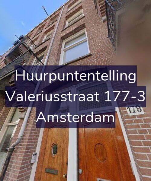 Foto gevel Huurpuntentelling voor Valeriusstraat 177-3, Amsterdam